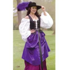 Country Wench Gathered Skirt Renaissance Collection Adult