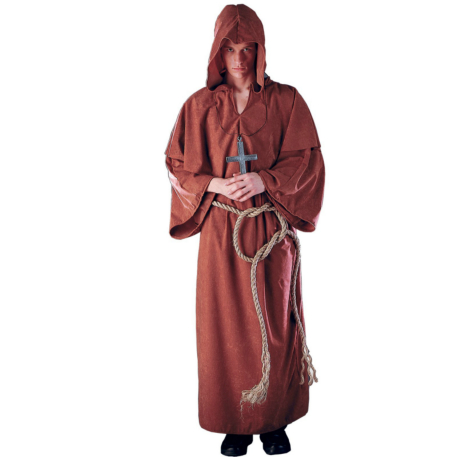 Monk's Robe Plus Adult Costume 3 Monk's Robe Plus Adult Costume