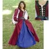 Celtic Dress (Burgundy) Renaissance Collection Adult Costume -Cheap Halloween Costumes Store 34075
