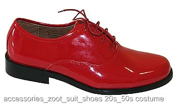 Men's Red Gangster Shoes 3 Men's Red Gangster Shoes