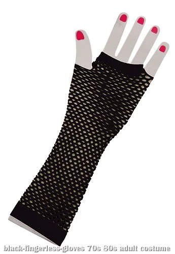 Black Fishnet Fingerless Gloves 3 Black Fishnet Fingerless Gloves