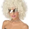 Blonde And Silver Disco Wig