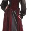 Flocked Vampiress Adult Costume